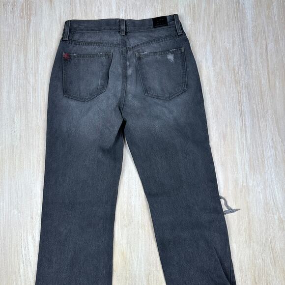 UO BDG Bootcut Distressed Chewed Ankle Y2K 100% Cotton High Rise Denim Jeans 26 - Picture 7 of 15